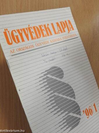 Ügyvédek Lapja 1996/1-4.