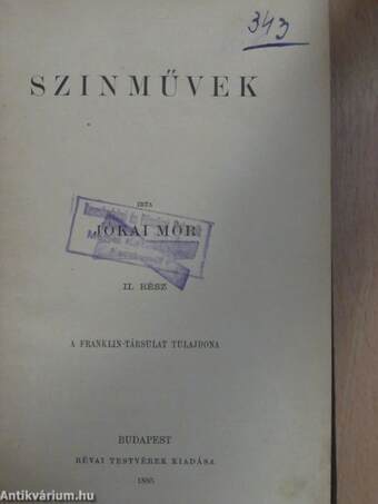 Szinművek II.