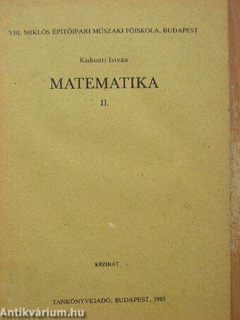 Matematika II.