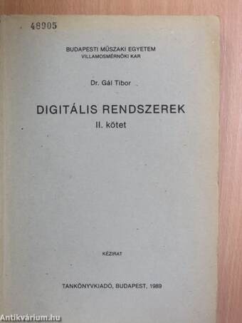 Digitális rendszerek II.