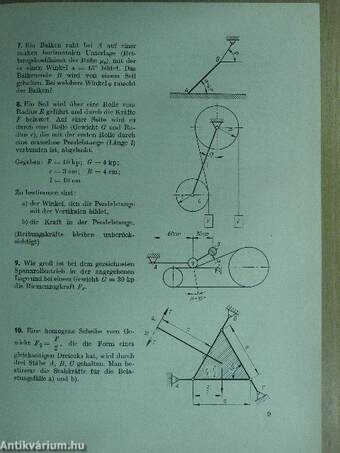 Übungsaufgaben aus der Technischen Mechanik, Statik, Festigkeitslehre, Dynamik