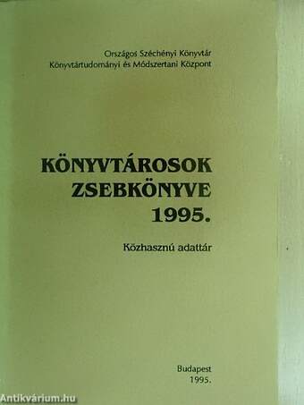 Könyvtárosok zsebkönyve 1995.