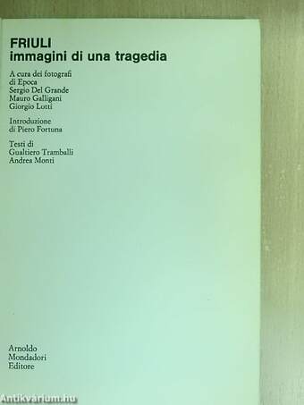 Friuli - immagini di una tragedia