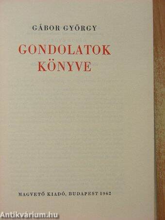 Gondolatok könyve