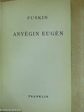 Anyégin Eugén