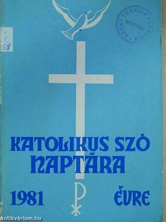 A Katolikus Szó naptára 1981