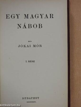 Egy magyar nábob I-II.