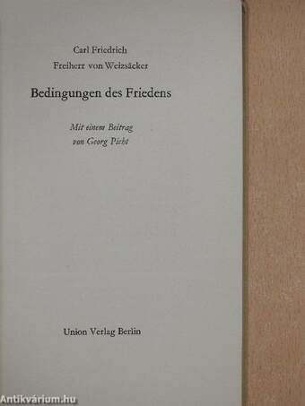 Bedingungen des Friedens