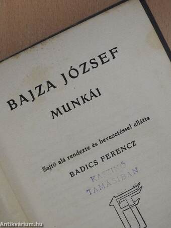 Bajza József munkái