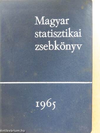 Magyar statisztikai zsebkönyv 1965.