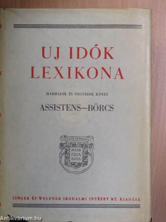 Uj idők lexikona 3-4. (töredék)