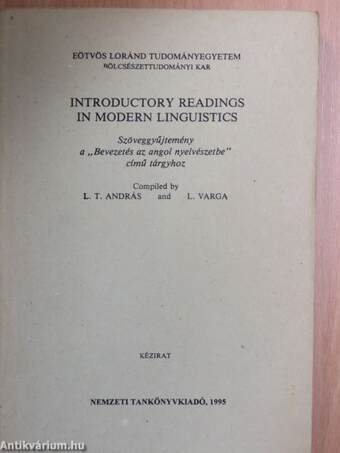 Introductory readings in modern linguistics