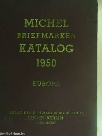 Michel Briefmarken Katalog 1950 - Europa