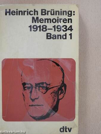 Memoiren 1918-1934 I-II.