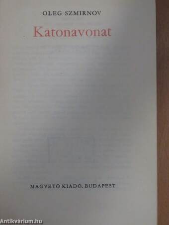 Katonavonat