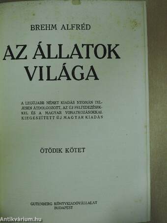 Brehm - Az állatok világa 5.