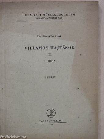 Villamos hajtások II/1.