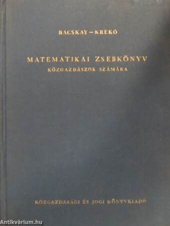 Matematikai zsebkönyv