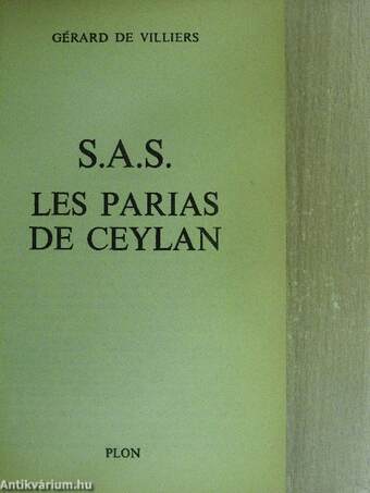 S. A. S. - Les parias de Ceylan