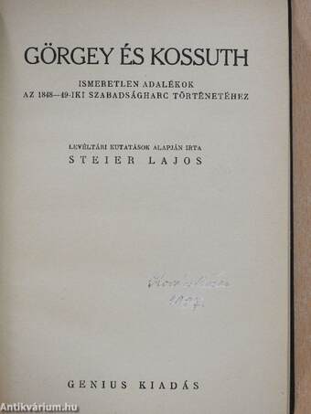 Görgey és Kossuth