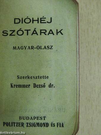 Magyar-olasz dióhéj szótár (minikönyv)