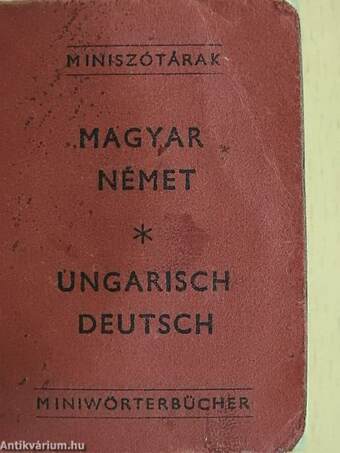 Magyar-német/német-magyar miniszótár I-II. (minikönyv)