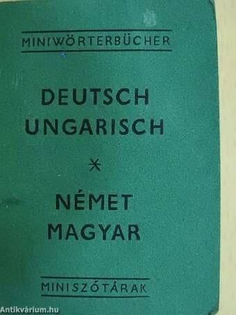 Magyar-német/német-magyar miniszótár I-II. (minikönyv)