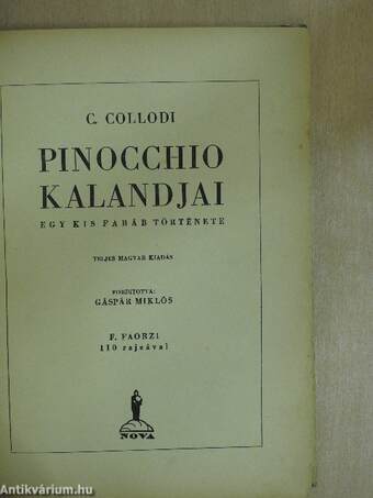 Pinocchio kalandjai