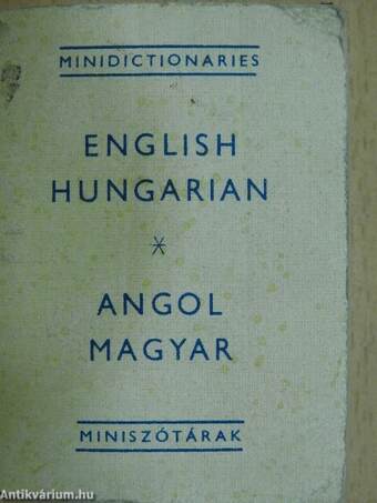 Angol-magyar miniszótár (minikönyv)