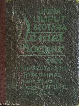 Schenk Liliput Zsebszótára - Német-magyar rész (minikönyv)