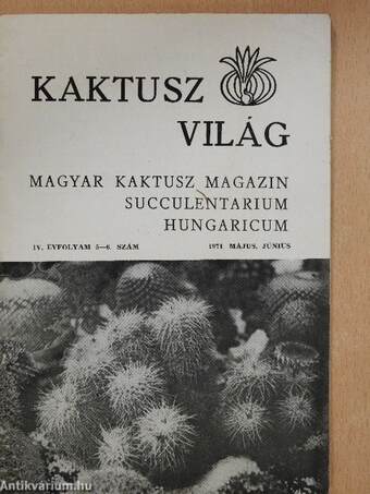 Kaktuszvilág 1974. május-június