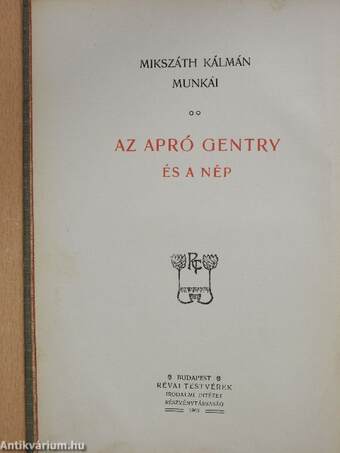 Az apró gentry és a nép