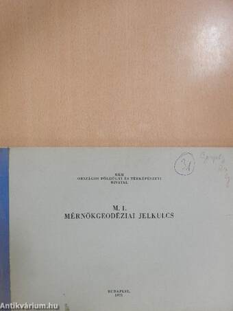 M. 1. Mérnökgeodéziai jelkulcs