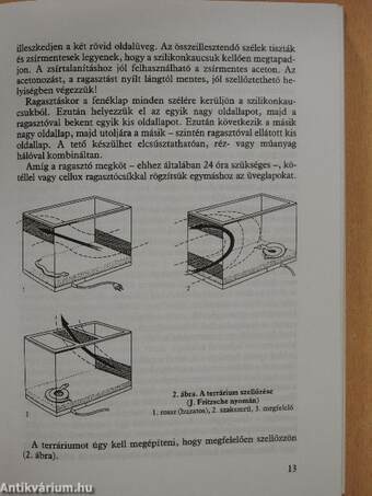 Terrárium hüllőknek, kétéltűeknek, kisemlősöknek