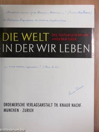 Die Welt in der wir leben