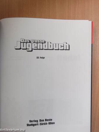 Das grosse Jugendbuch 33.