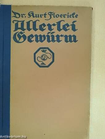 Allerlei Gewürm (gótbetűs)