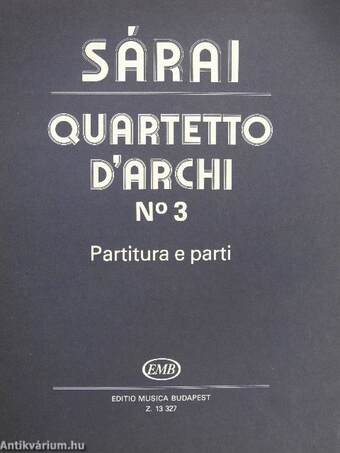 Quartetto d'archi No 3.