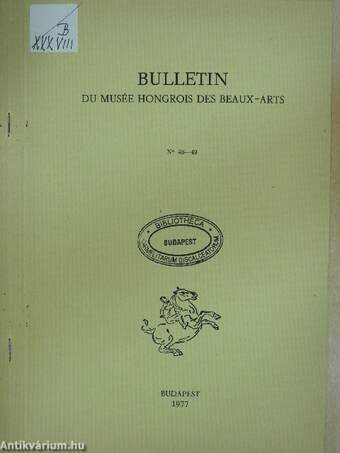 Bulletin du Musée Hongrois des Beaux-Arts 48-49.