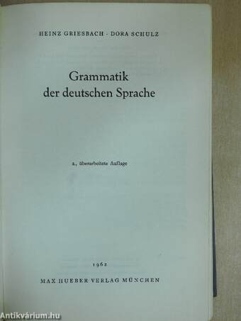 Grammatik der deutschen Sprache