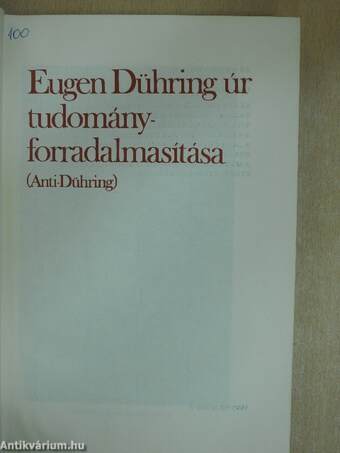 Eugen Dühring úr tudományforradalmasítása