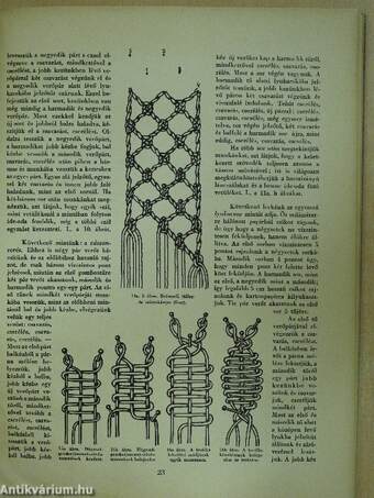 Az Uj Idők kézimunka könyve - Csomózott-, vert- és rececsipkék