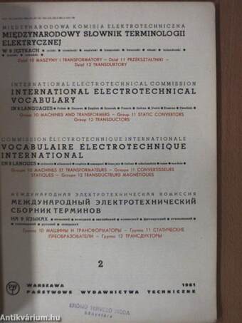 Miedzynarodowy slownik terminologii elektrycznej w 9 jezykach 2.