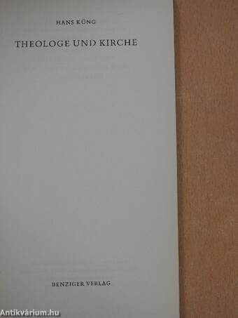 Theologe und Kirche