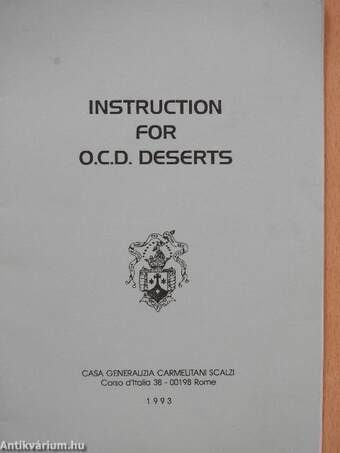 Instruction for O.C.D. Deserts