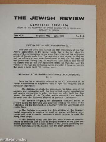 The Jewish Review May-June 1980