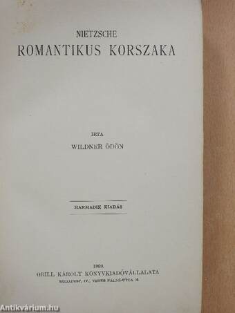 Nietzsche romantikus korszaka