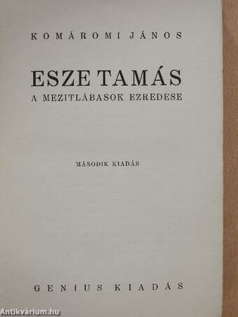 Esze Tamás, a mezitlábasok ezredese