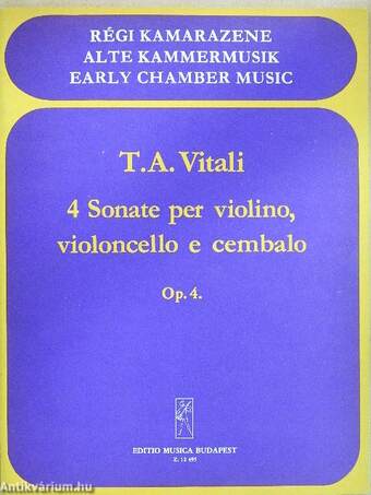 4 Sonate per violino, violoncello e cembalo