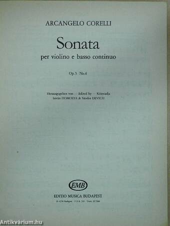 Sonata per violino e basso continuo